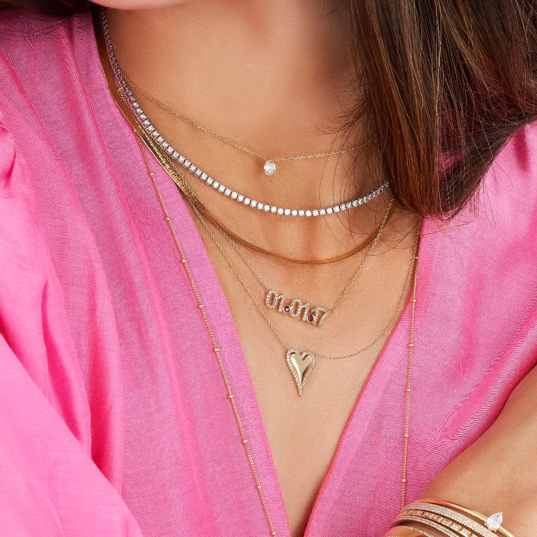 5.15ct Diamond Statement Tennis Necklace