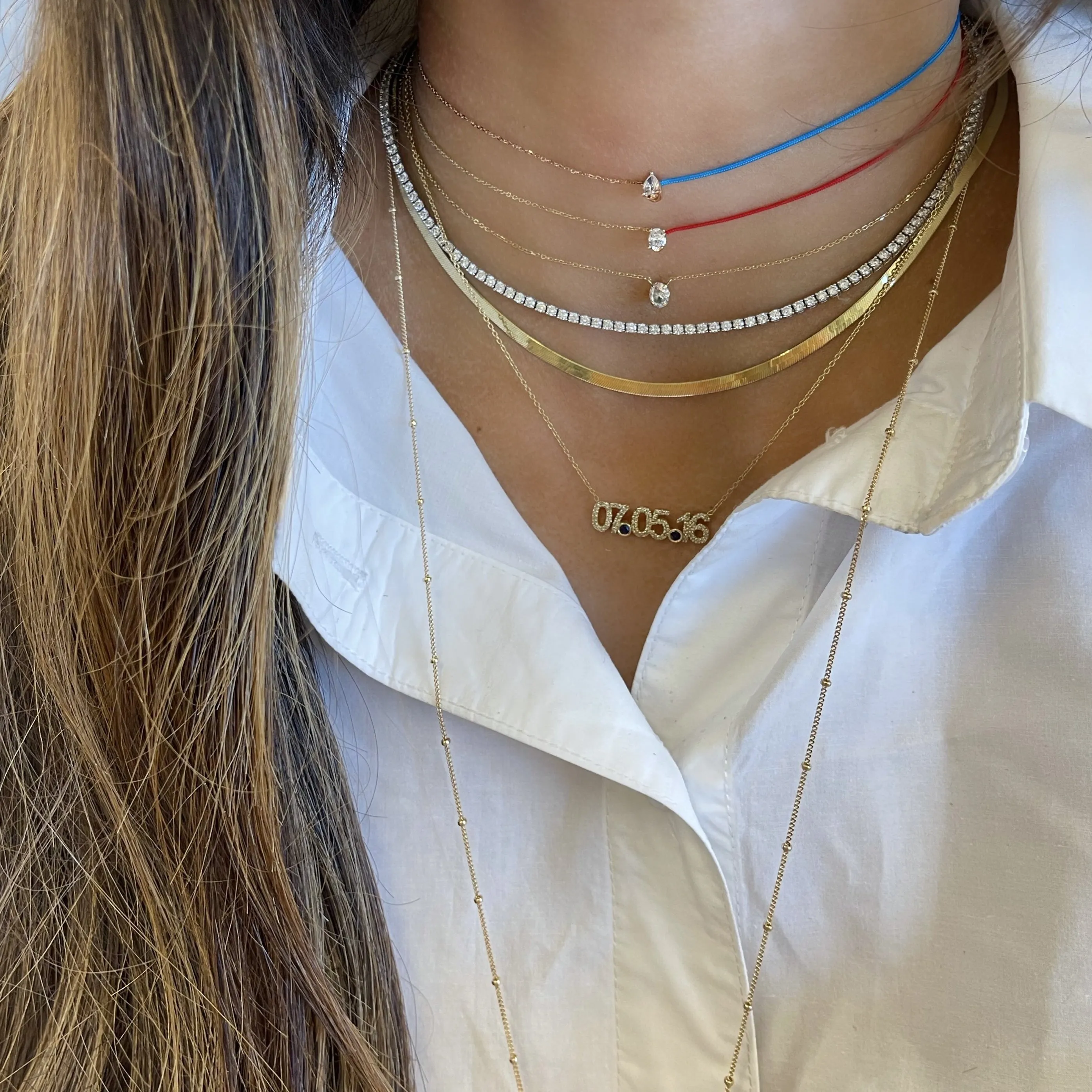 5.15ct Diamond Statement Tennis Necklace