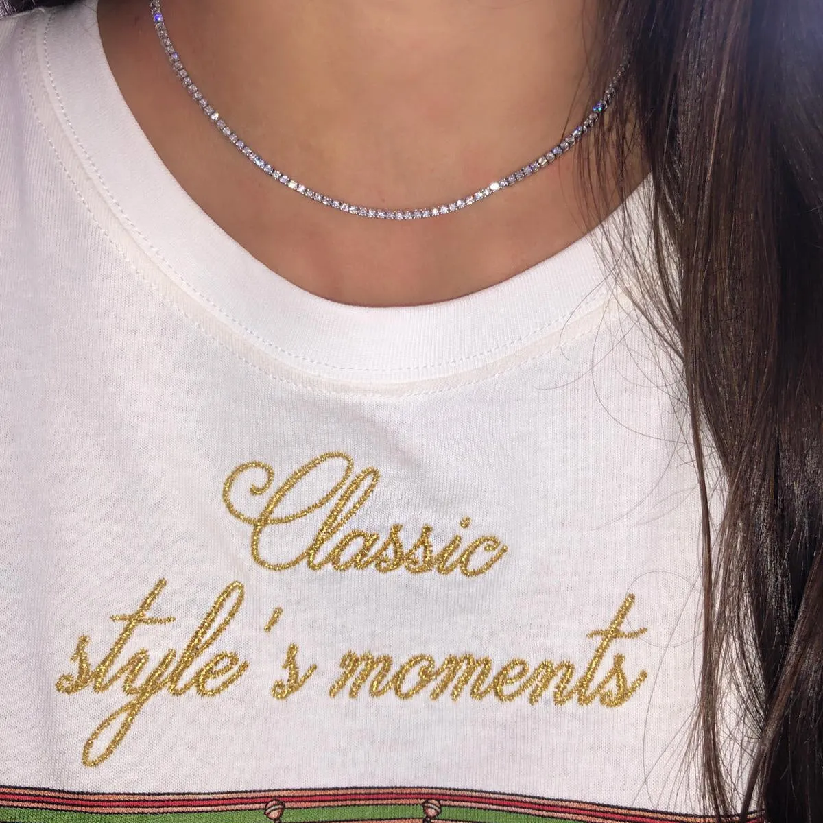 5.15ct Diamond Statement Tennis Necklace