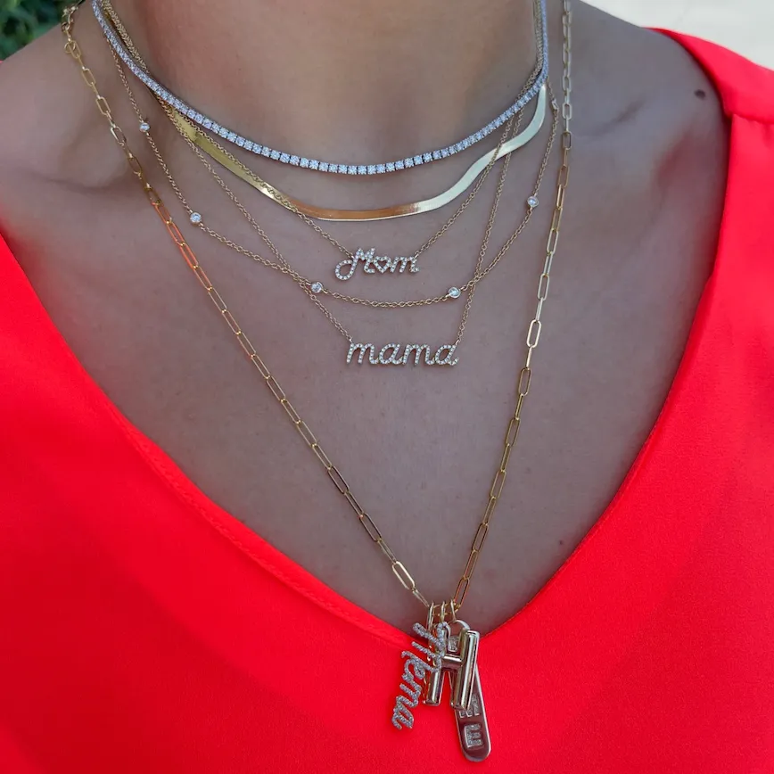 5.15ct Diamond Statement Tennis Necklace