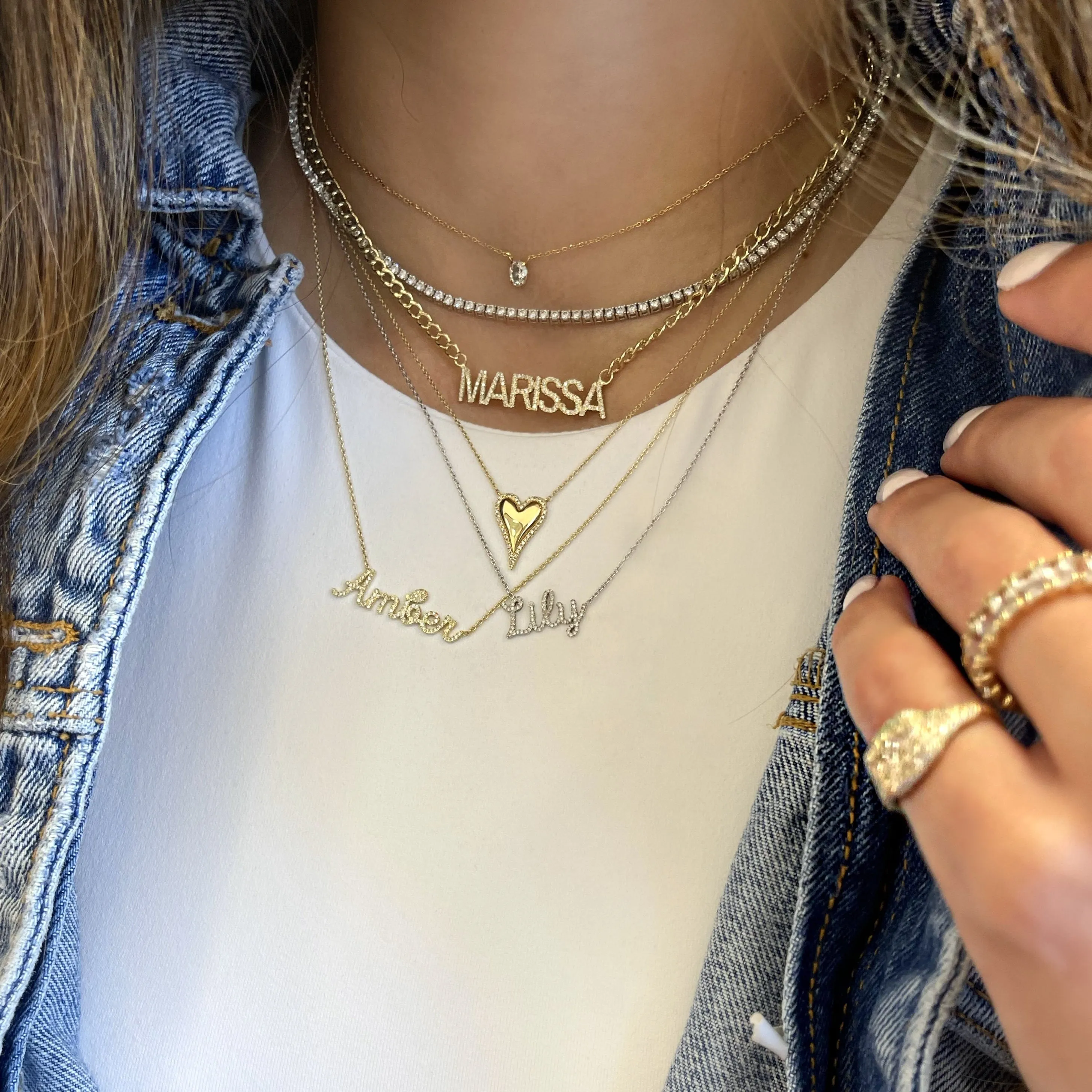 5.15ct Diamond Statement Tennis Necklace