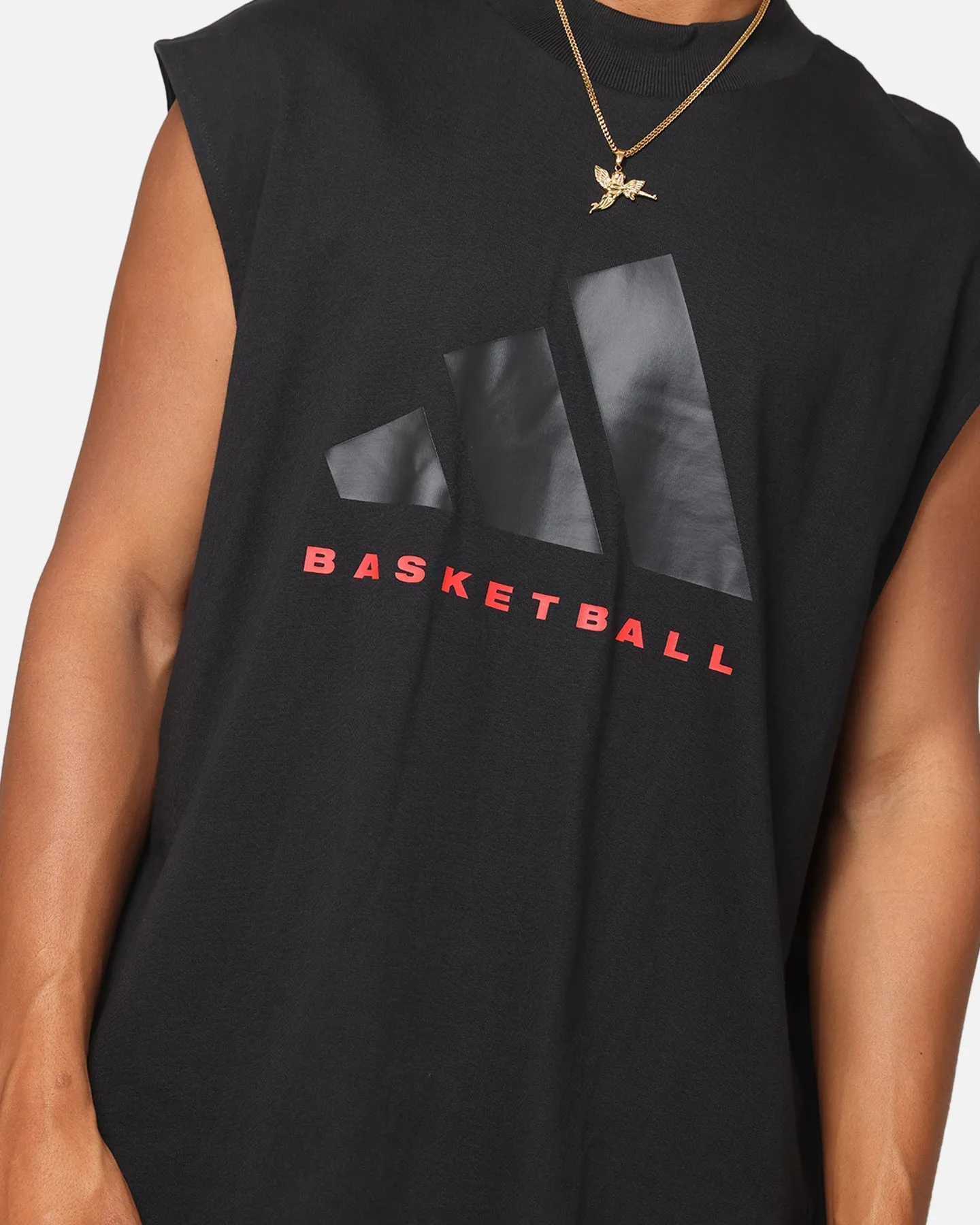 Adidas Basketball Sleeveless T-Shirt Black