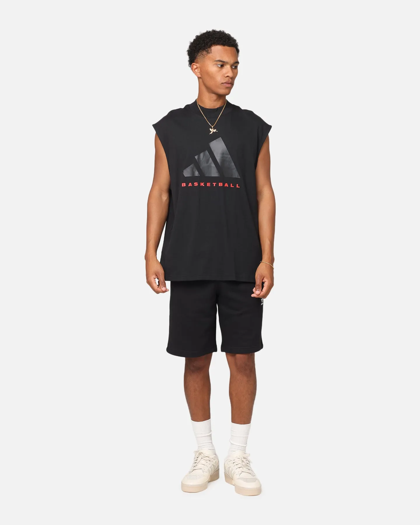 Adidas Basketball Sleeveless T-Shirt Black