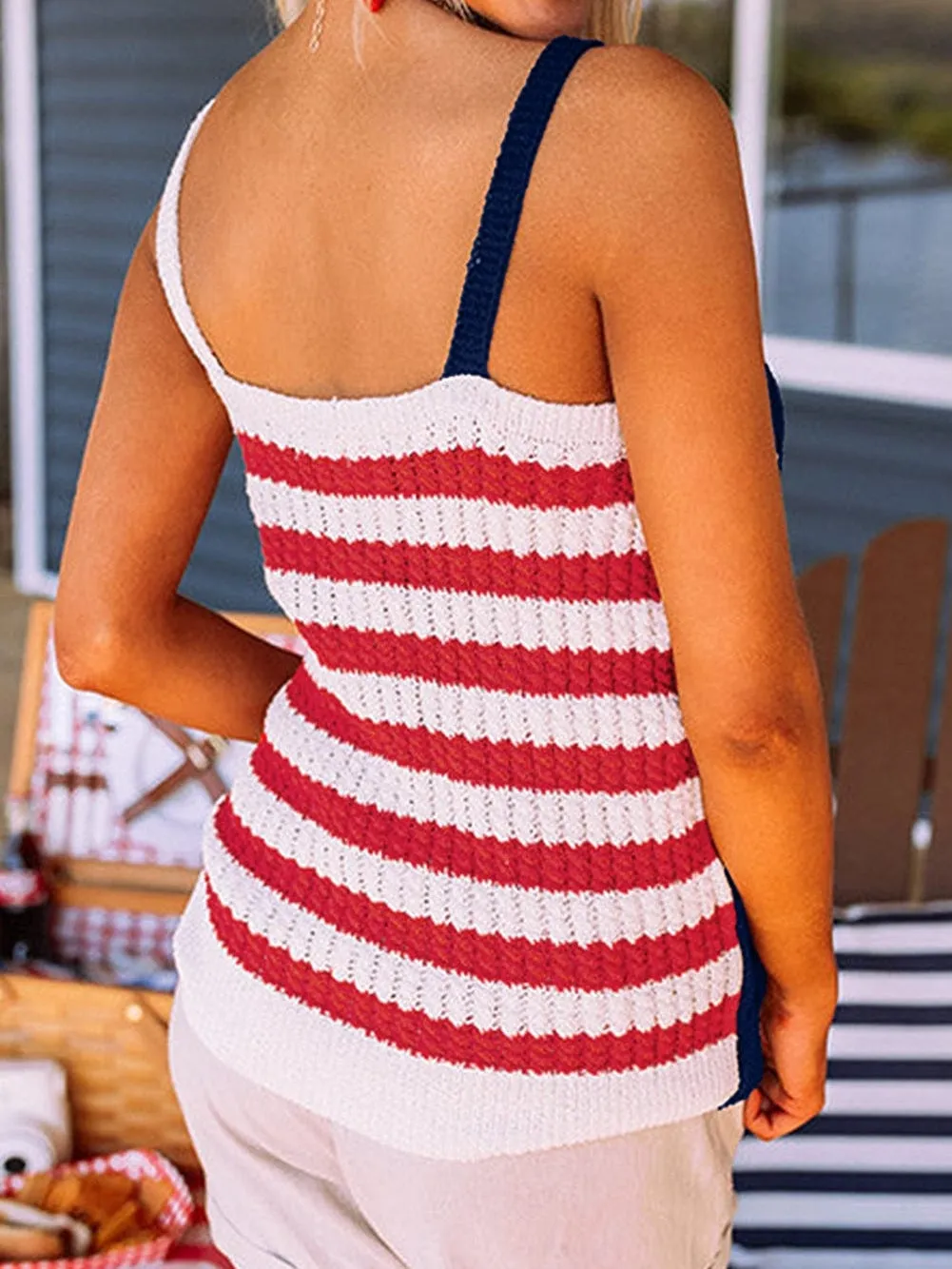 American Flag Knit Shirt
