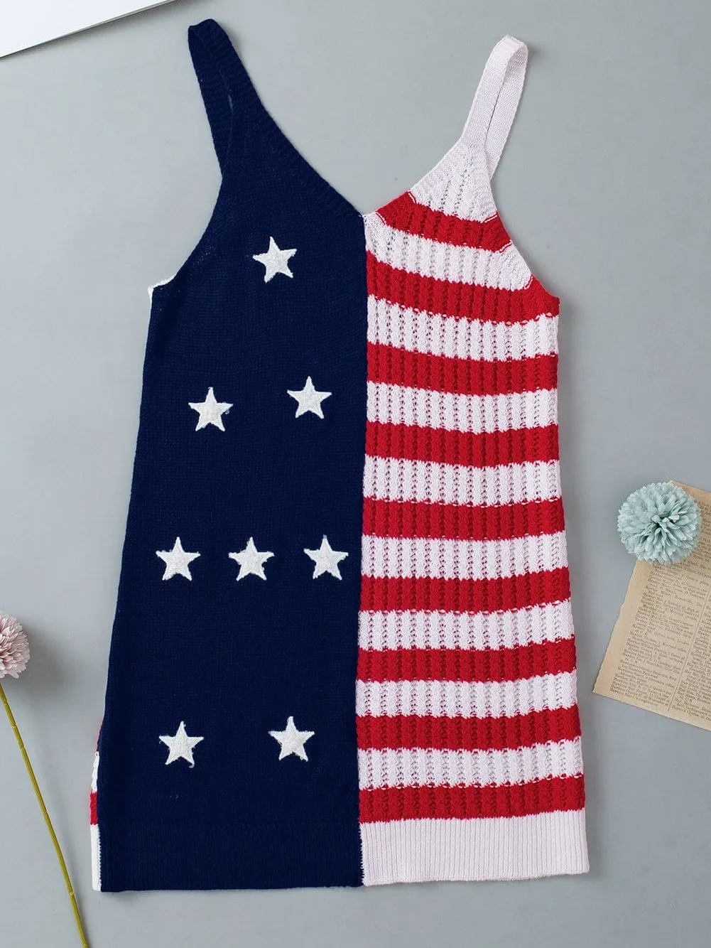 American Flag Knit Shirt