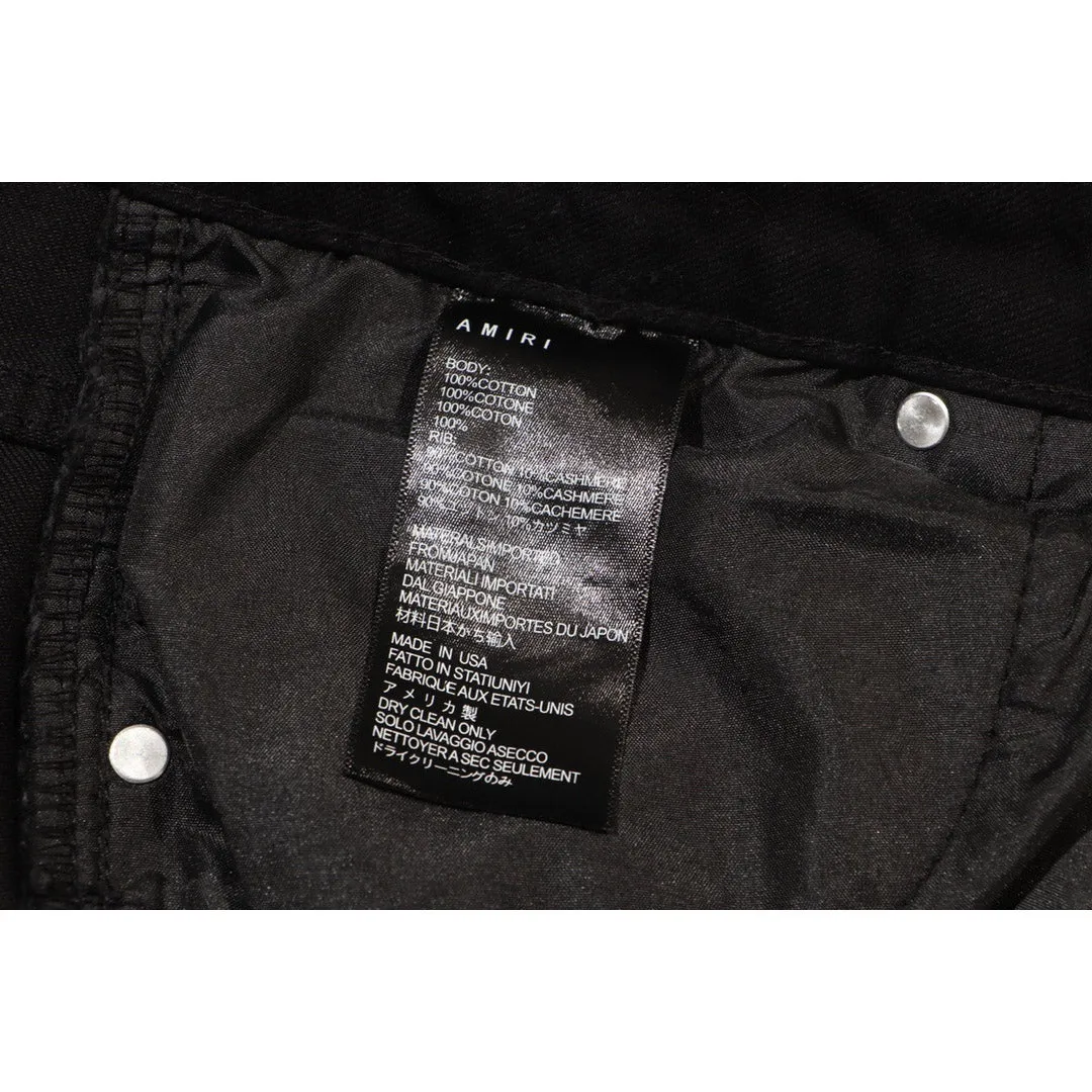 Amiri Jeans Slim-Fit Ripped Jeans With Diamonds