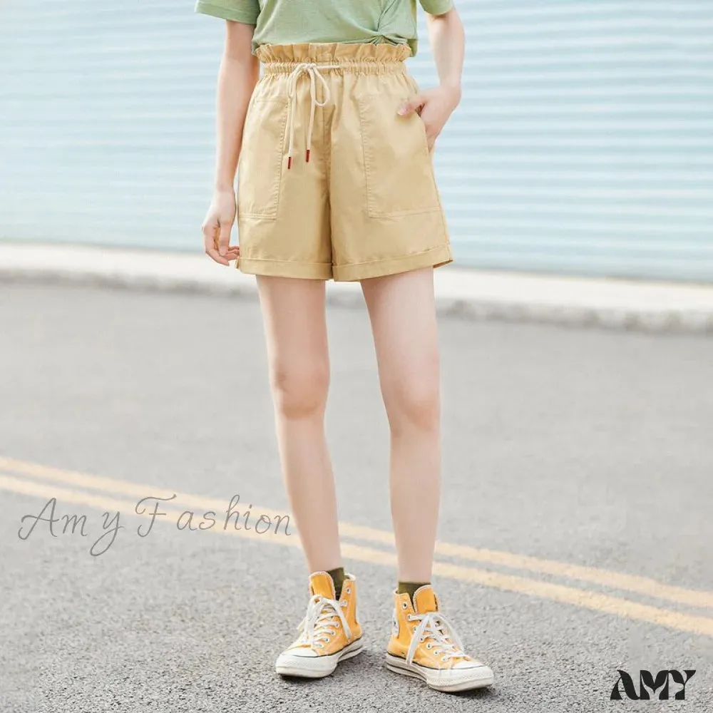 Amy Fashion - Casual Cotton All Matched Fit Shorts