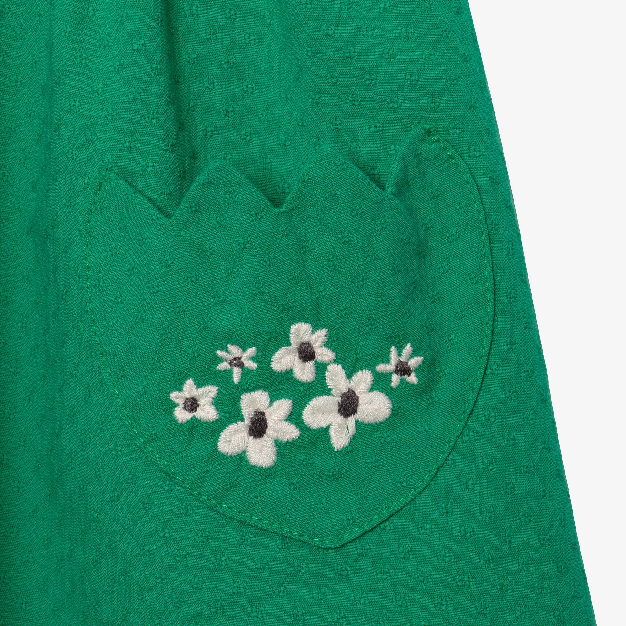 Baby girls' green overall dress