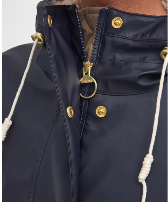 BARBOUR<BR>
Beth Showerproof Outer Jacket<BR>
Navy<BR>