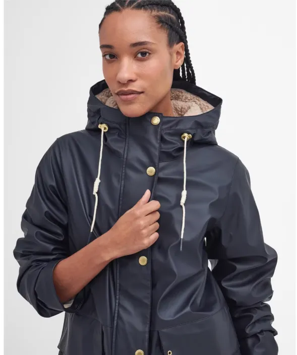 BARBOUR<BR>
Beth Showerproof Outer Jacket<BR>
Navy<BR>