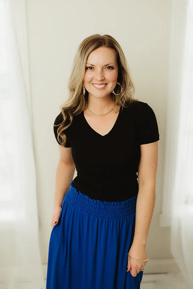 Basic Cotton V-Neck