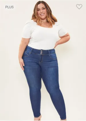 Best Fit Distressed Jeans || Medium Blue