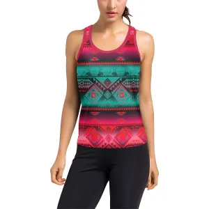 California Coast Summer Gather Women's Racerback Tank Top