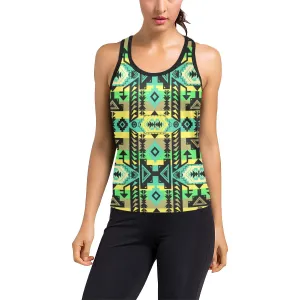 Chiefs Mountain Light Kelly Women's Racerback Tank Top