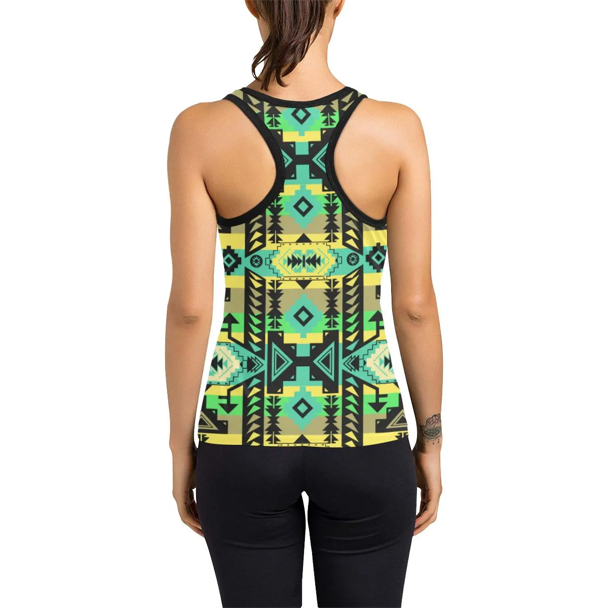 Chiefs Mountain Light Kelly Women's Racerback Tank Top