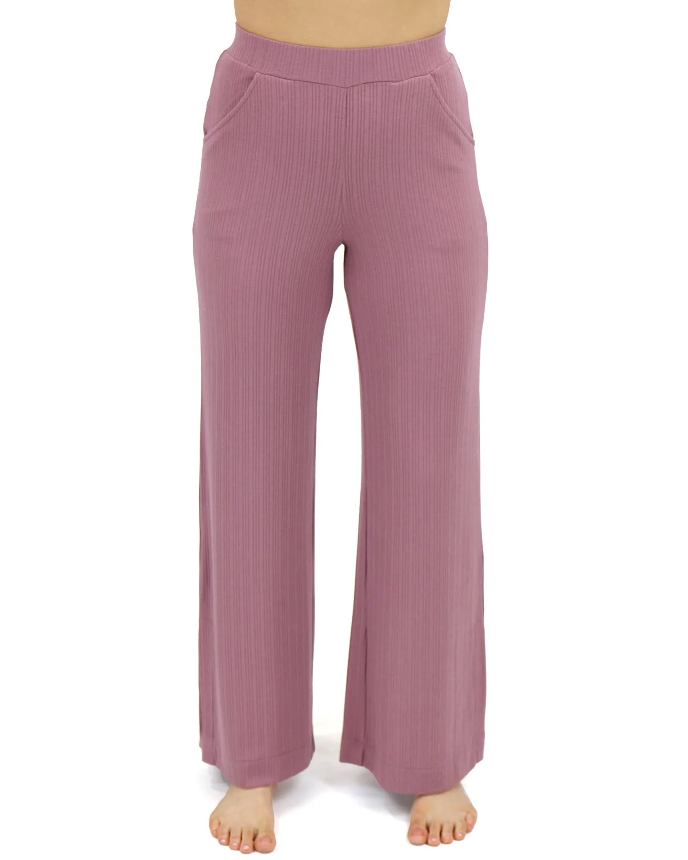 Coziest Dark Lilac Wide Leg Lounge Pants