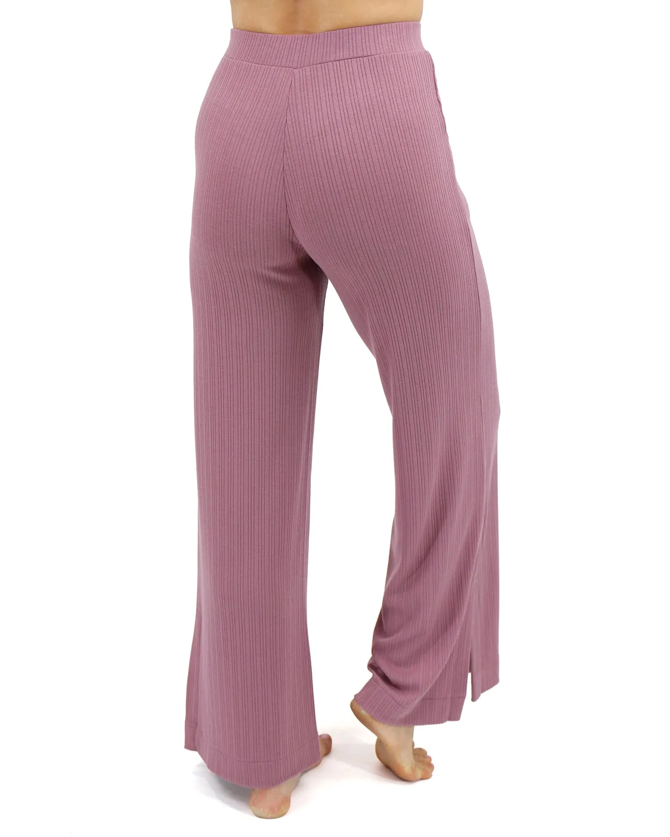 Coziest Dark Lilac Wide Leg Lounge Pants