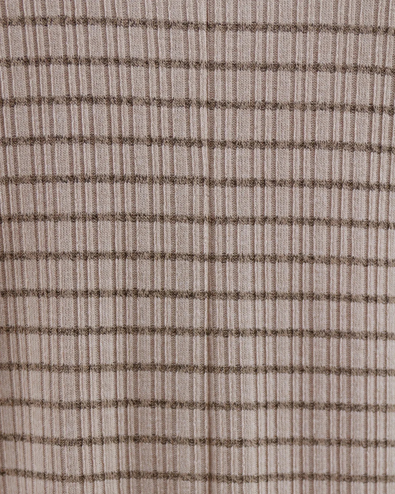 Coziest Tan and Black Stripe Wide Leg Lounge Pants