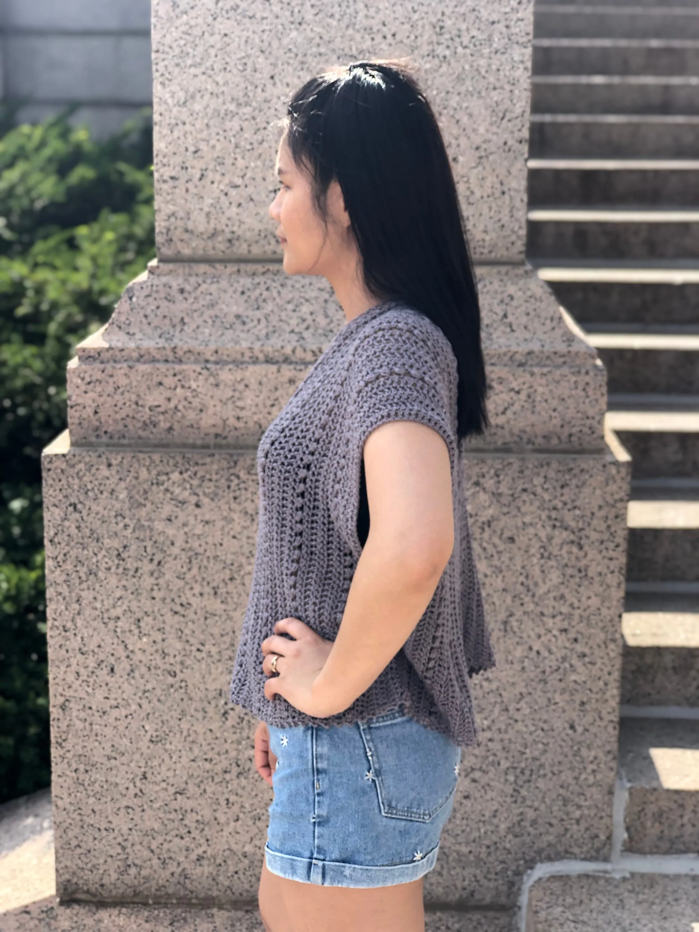 Crochet pattern: crochet summer top pattern PDF file and video tutorial for us women&#39;s sizes XS - XXL, crochet summer blouse, crochet top