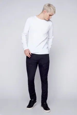 Deluxe 5 Pocket Slim Fit Pants - Black