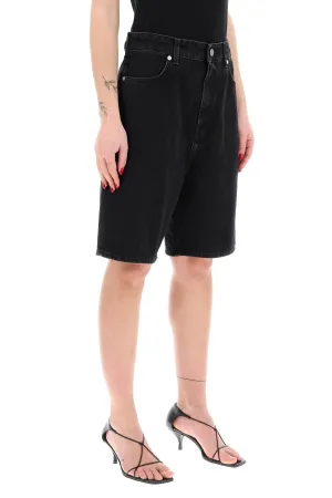 denim bermuda shorts for