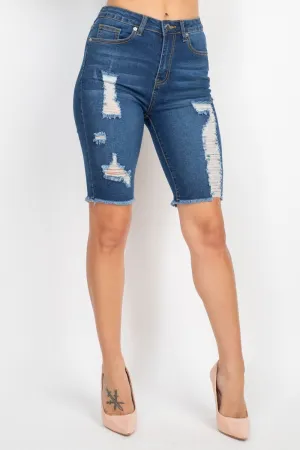Denim Bermuda Shorts