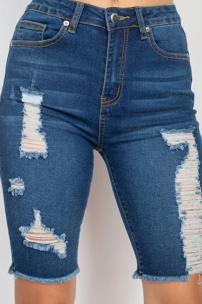 Denim Bermuda Shorts