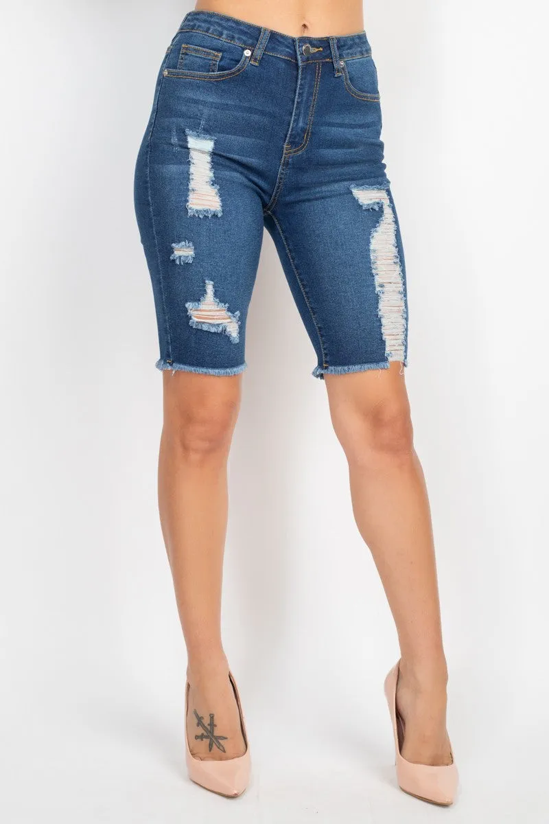 Denim Bermuda Shorts