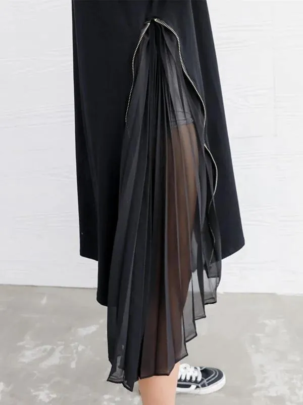 DIY black Cotton clothes For Women o neck patchwork Art Dress