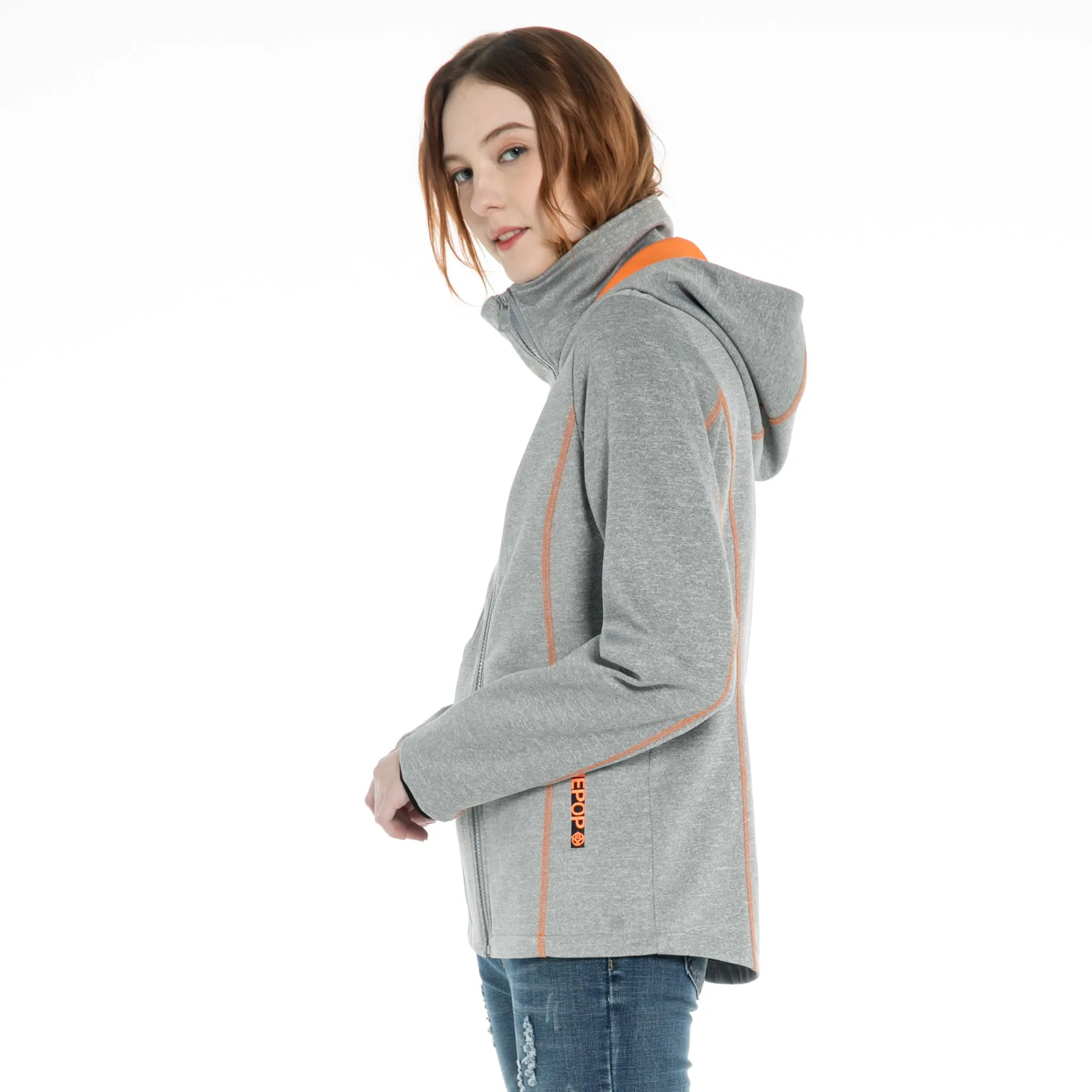 Double placket Zip-through Jacket