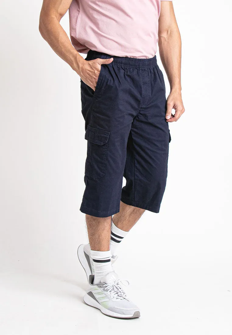 Forest 100% Cotton Twill 27"/28" Cargo Pants Men Shorts Casual 3 Quarter Short Pants Men | Seluar Pendek Lelaki - 665069