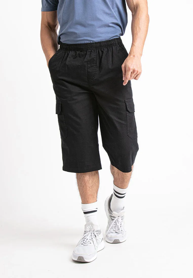 Forest 100% Cotton Twill 27"/28" Cargo Pants Men Shorts Casual 3 Quarter Short Pants Men | Seluar Pendek Lelaki - 665069