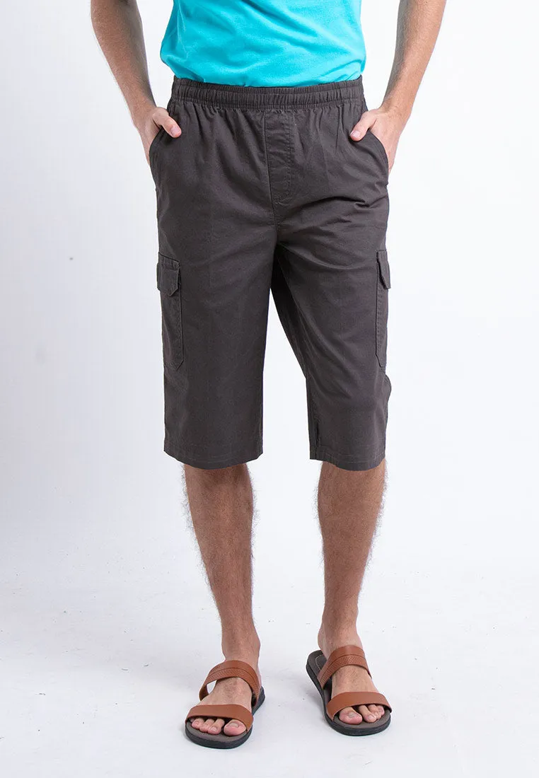 Forest 100% Cotton Twill 27"/28" Cargo Pants Men Shorts Casual 3 Quarter Short Pants Men | Seluar Pendek Lelaki - 665069