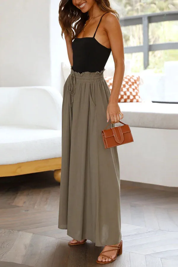 Full of Dreams Pocketed Wide Leg Pants