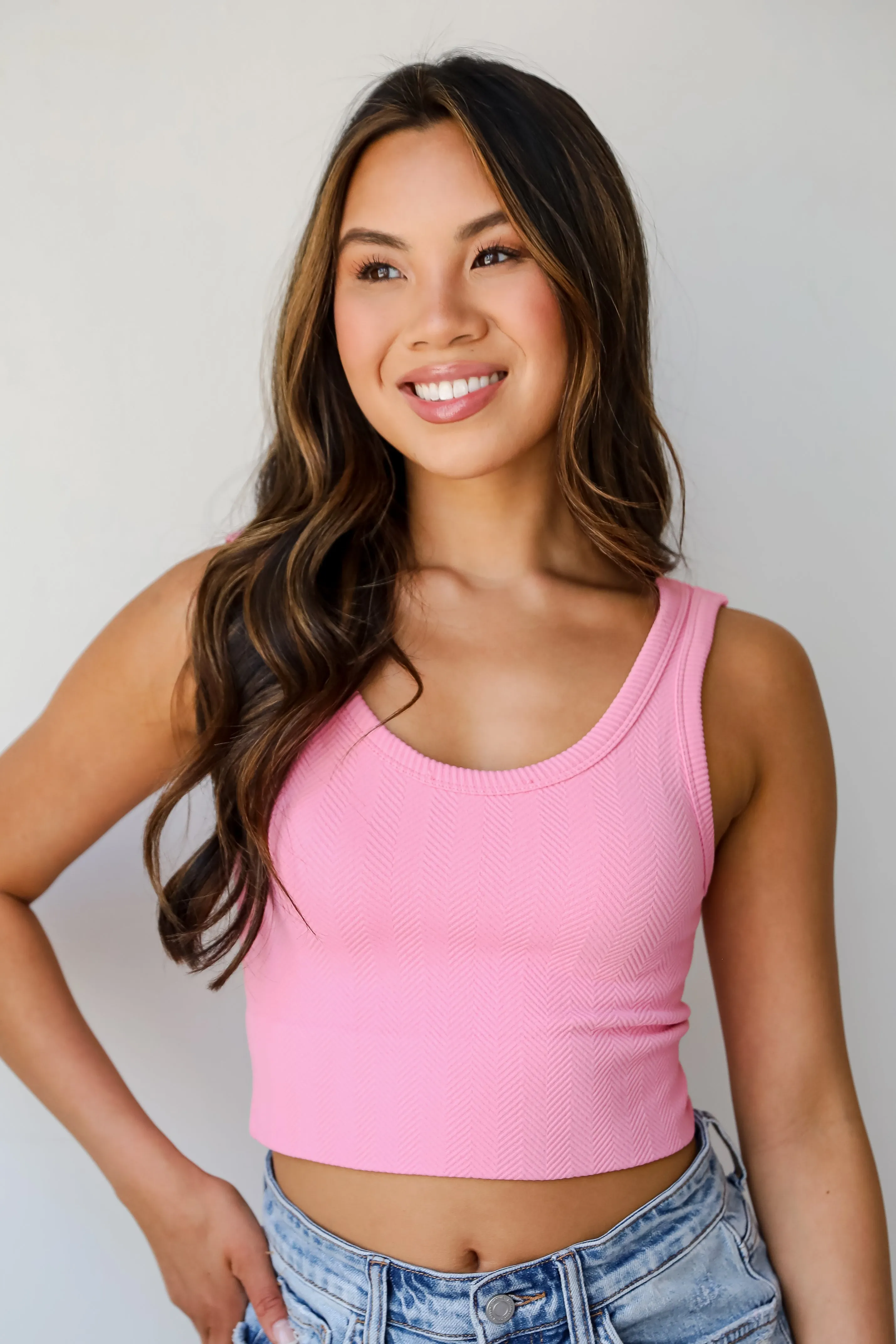 Get Set Seamless Cropped Tank - DU DEAL