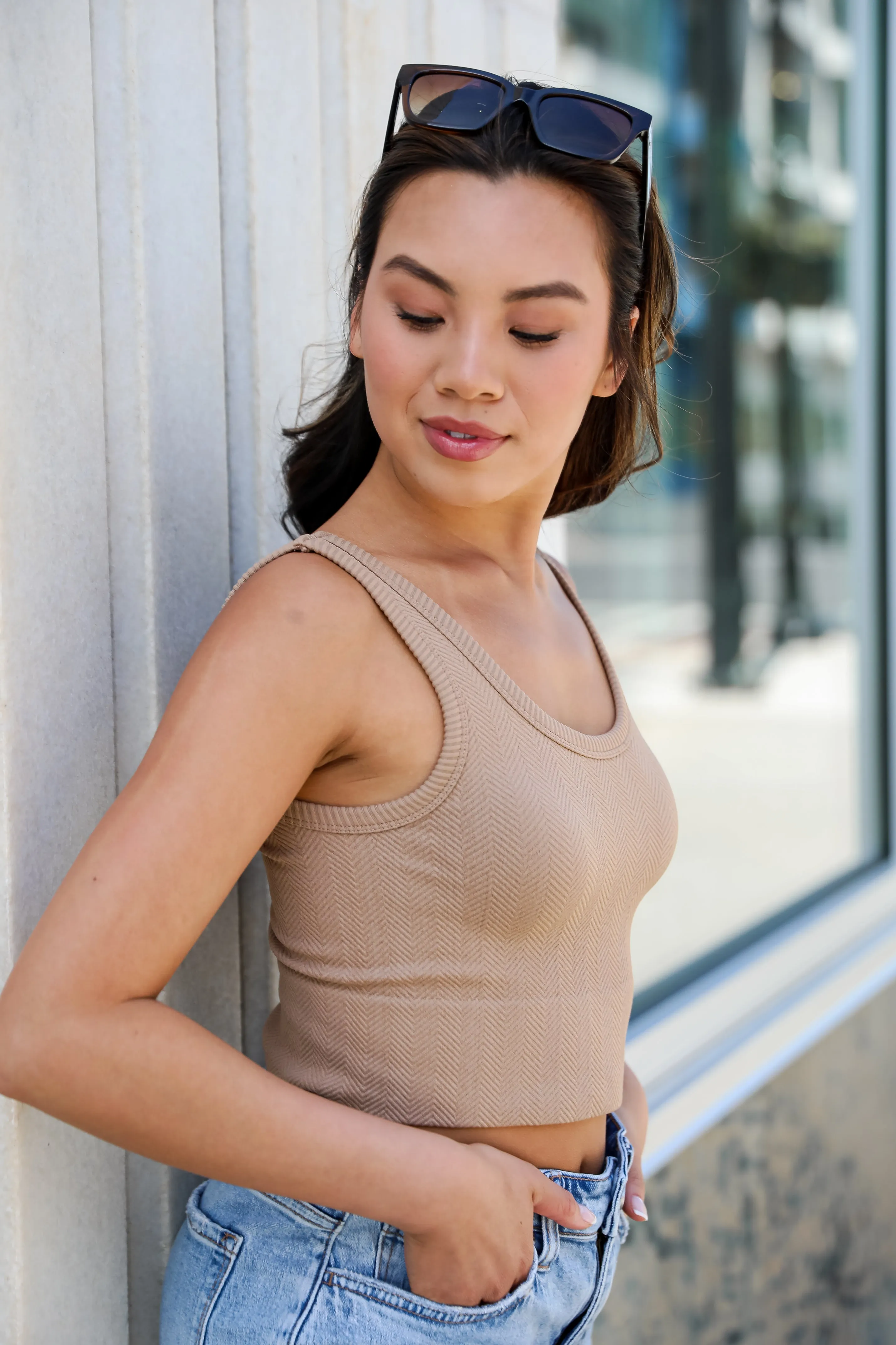 Get Set Seamless Cropped Tank - DU DEAL
