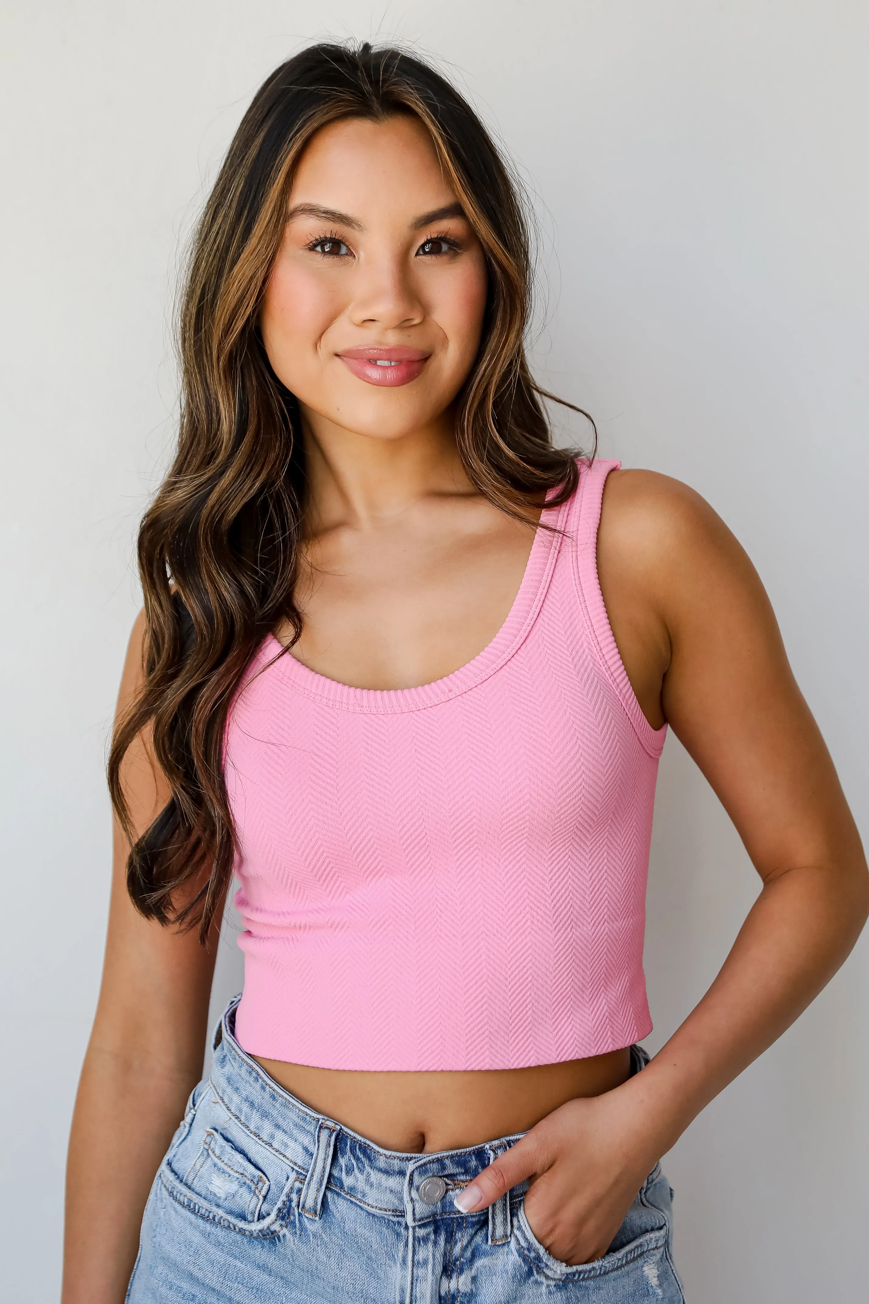 Get Set Seamless Cropped Tank - DU DEAL
