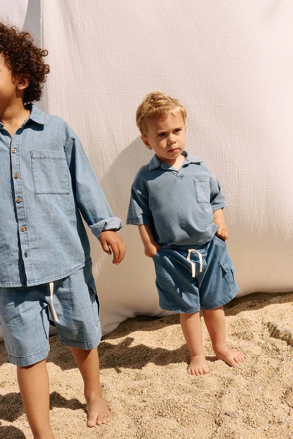 Heritage Denim Baby Bermuda Shorts