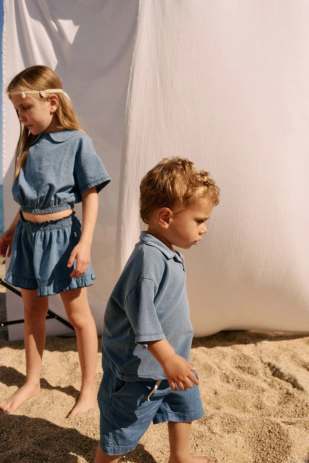Heritage Denim Baby Bermuda Shorts