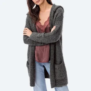 Hooded Pocket Cardigan (Olive)
