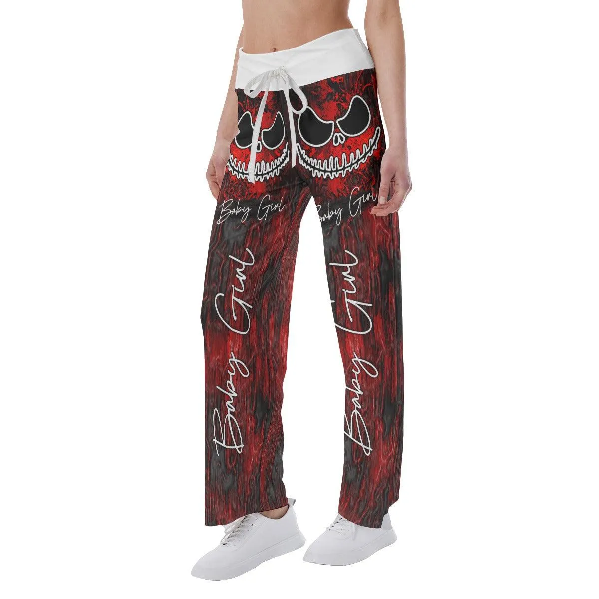 Horror Red Nightmare High-waisted Wide Leg Pants