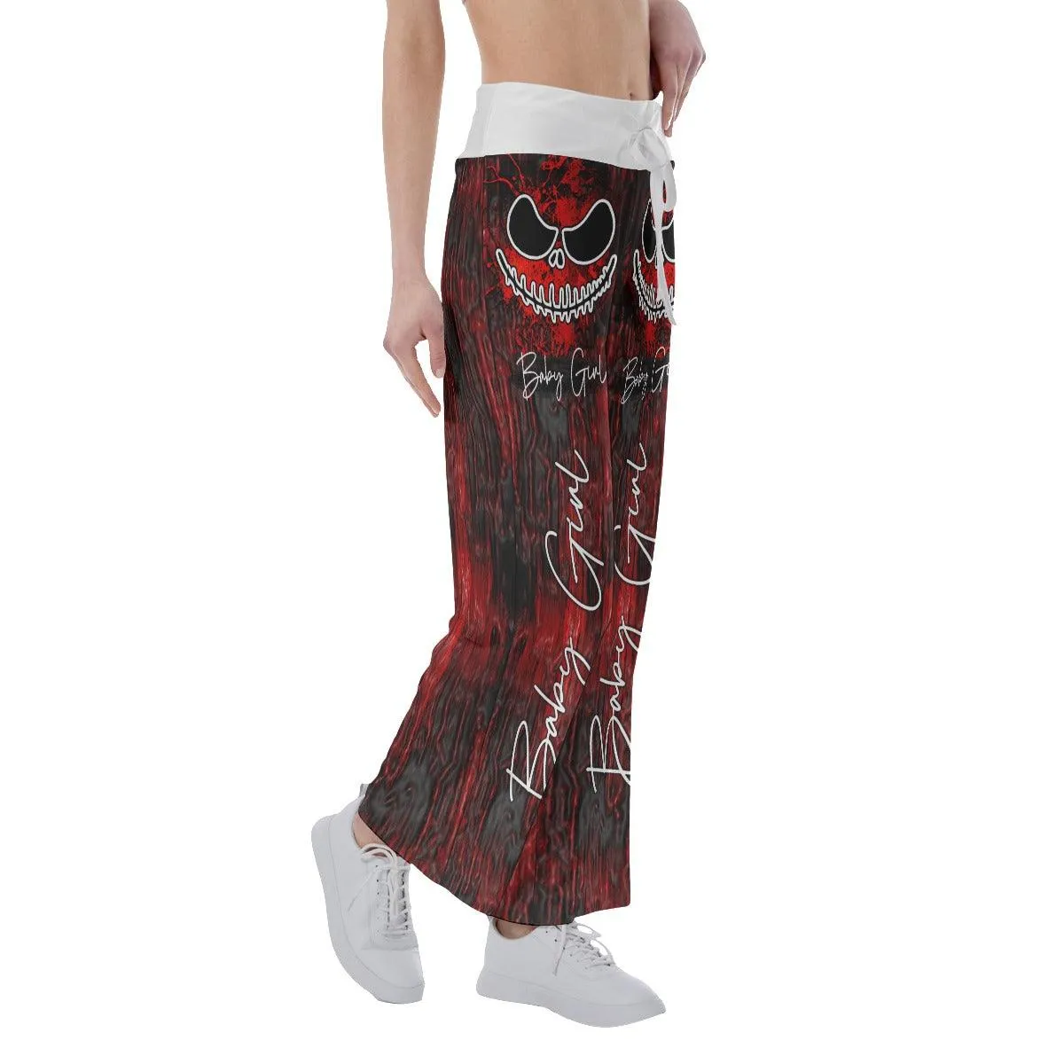 Horror Red Nightmare High-waisted Wide Leg Pants