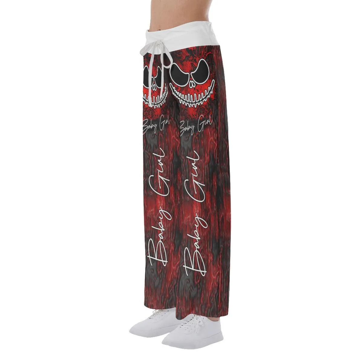 Horror Red Nightmare High-waisted Wide Leg Pants