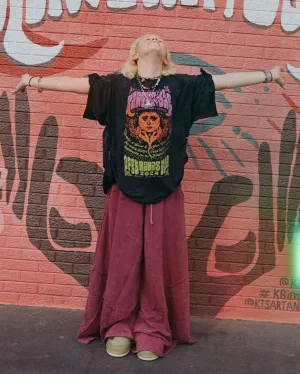 KB Dream Wide Leg Pants - Berry