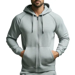Men's Casual Hooded Zip-Up Sports Jacket 46263850F