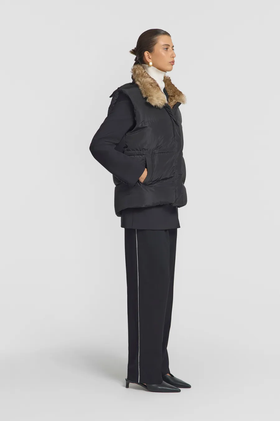 Morpheus Puffer Vest Black