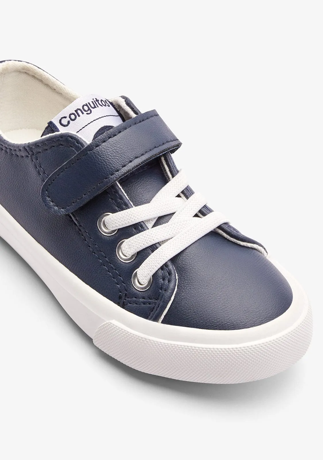 Navy Classic Strip Sneakers