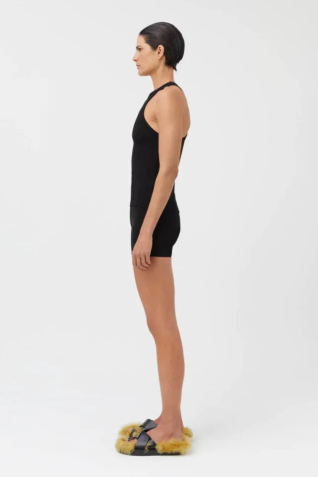 Nora Rib Top Black