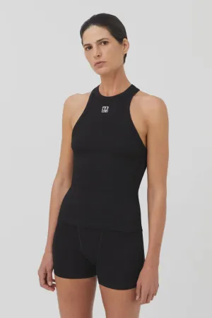 Nora Rib Top Black