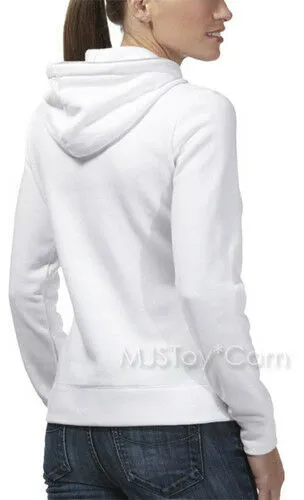 NWT Women Reebok Relaxed Fit Fleece Full Zip Hoodie Jacket Lightweight S/M/L/XL
